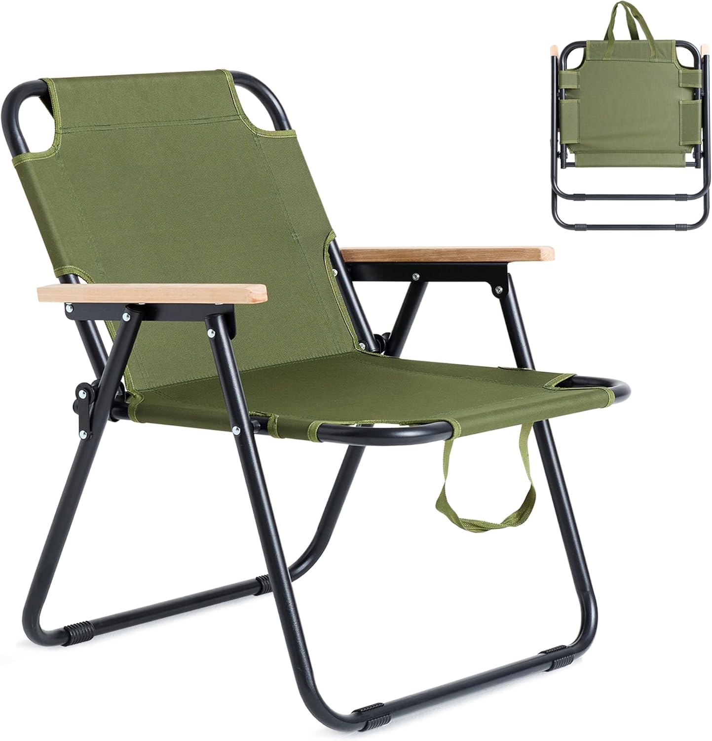 Campingstuhl Faltbar Leicht, Anglerstuhl Klappbar, Camping Sessel Klappstuhl Camping, Camping-Stühle, Faltstuhl mit Armlehnen, Klappstühle Perfekt für